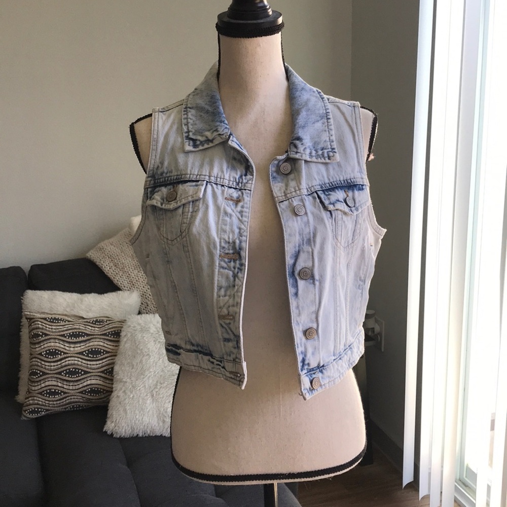 Denim boutique vest